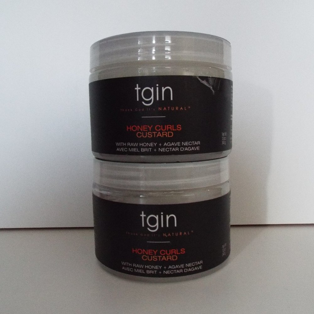 TGIN Honey Curls Custard - Lot of two 12oz jars